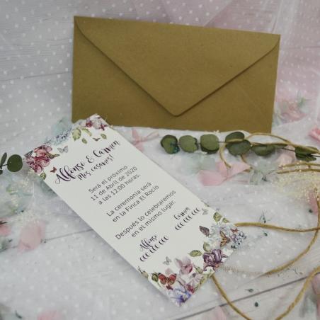 Invitación de Boda Mariposas