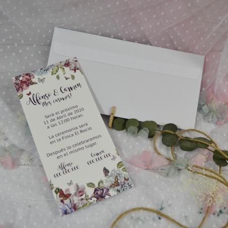 Invitación de Boda Mariposas