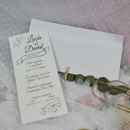 Invitación de Boda Barata