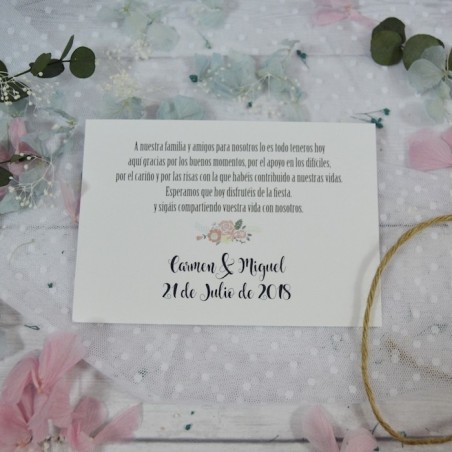 Tarjeta de Recuerdo Sencilla