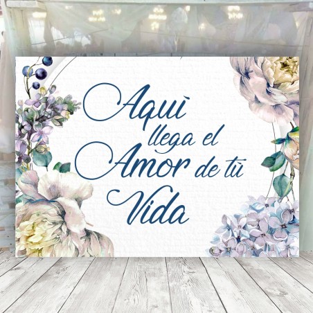 Cartel para niños de arras elegante