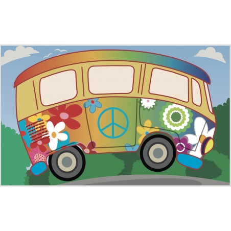 PHOTOCALL BARATO FURGONETA HIPPIE