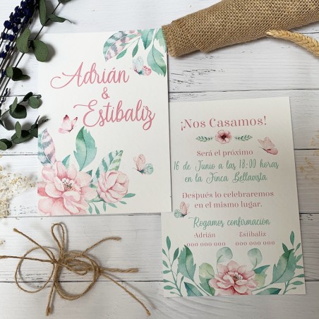 invitacion de boda barata