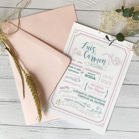 invitacion de boda original