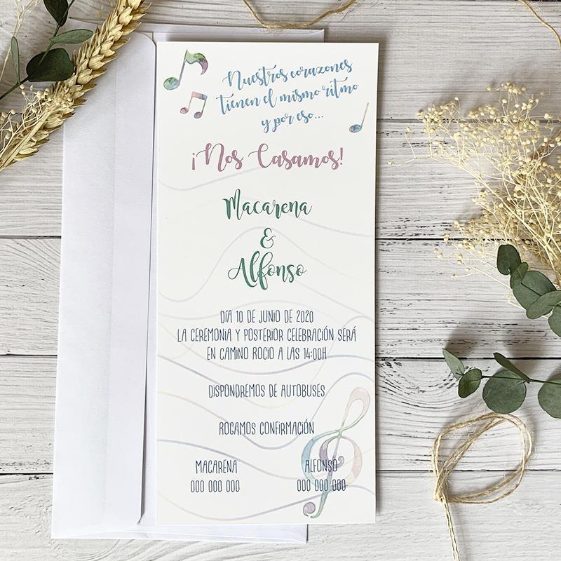 invitacion de boda musica invitacion de boda musica