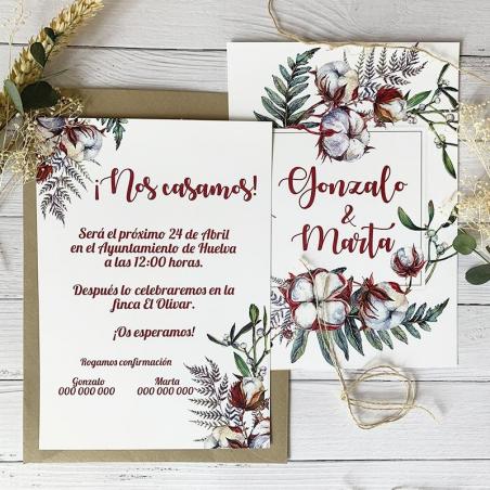 Invitación de Boda Otoño