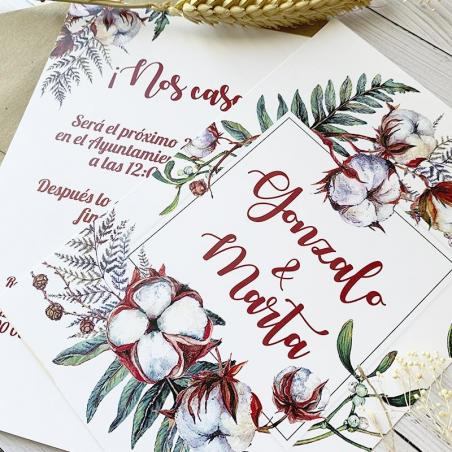 invitacion de boda barata