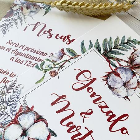 invitacion de boda elegante