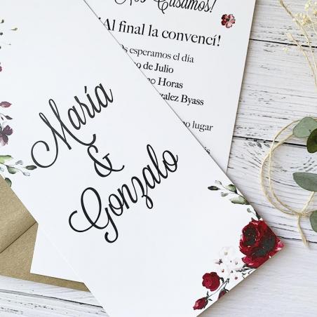 invitacion elegante boda