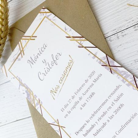invitacion de boda moderna