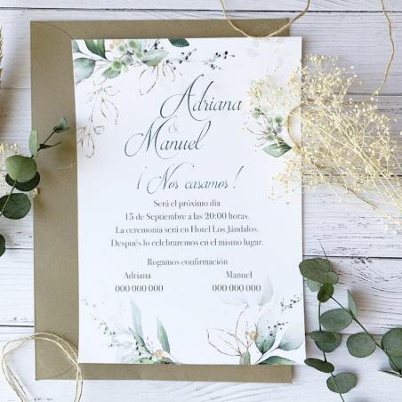 Invitación Elegante Oro
