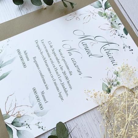 Invitación Elegante Oro