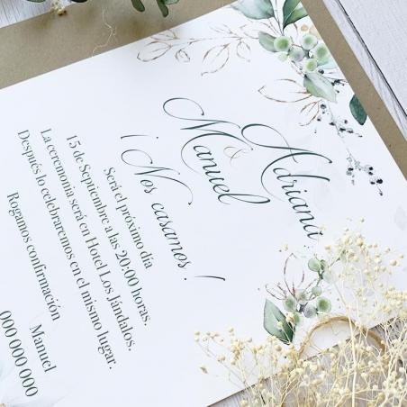 invitacion de boda barata