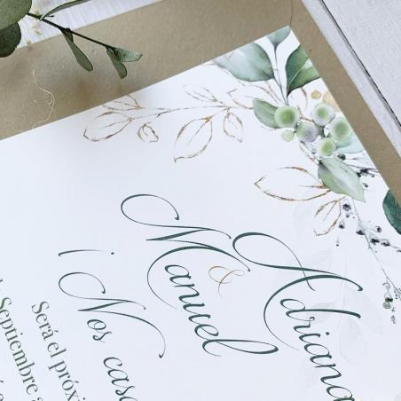 Invitación Elegante Oro