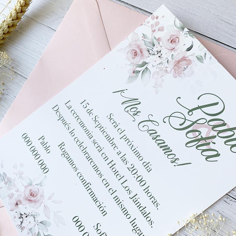 invitacion de boda romantica invitacion de boda romantica