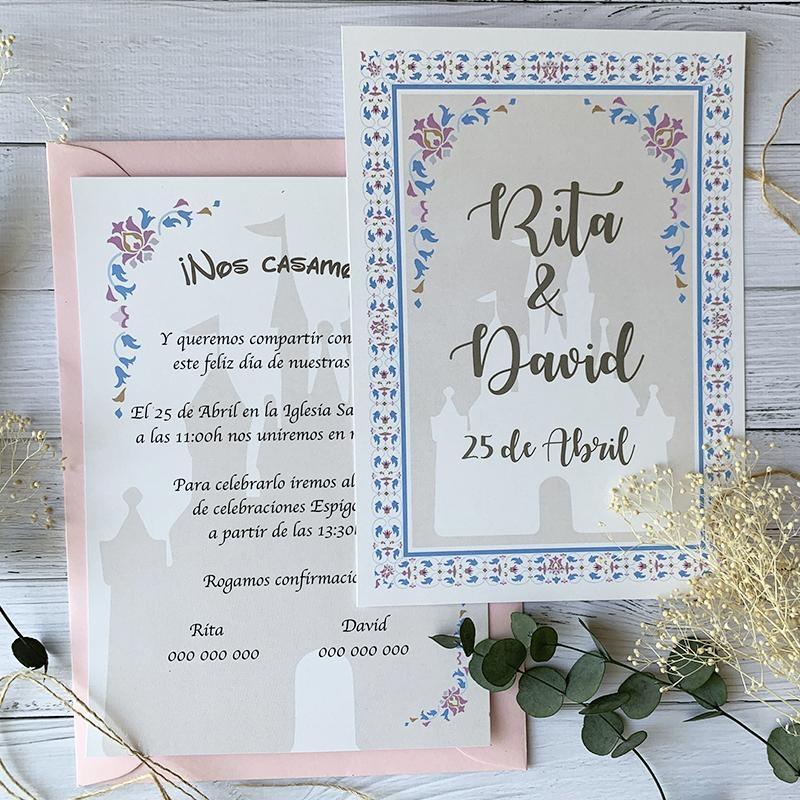 Invitacion Disney Boho Invitacion Disney Boho