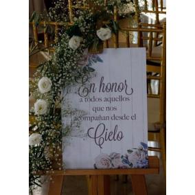 Cartel Recuerdos Boda 2