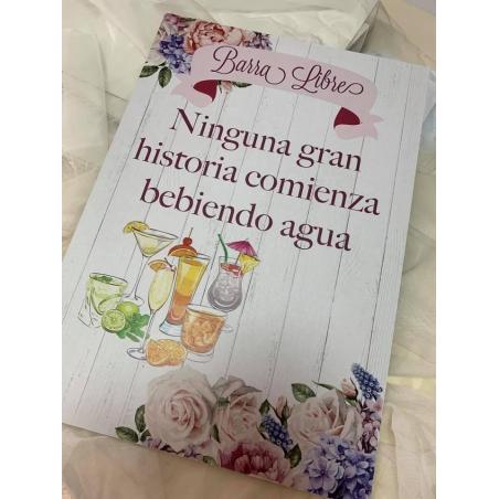 cartel boda barato