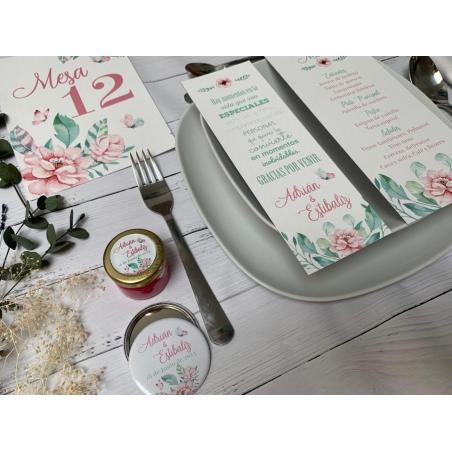 minuta boda personalizada