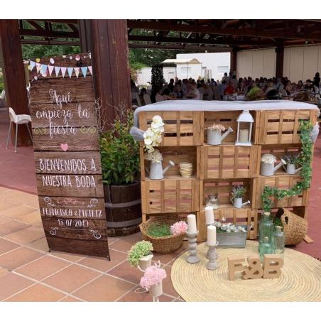 banner de bienvenida boda