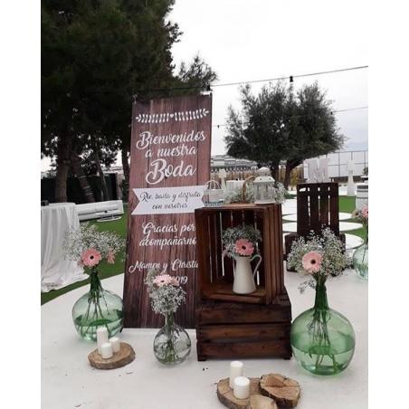 cartel bienvenida boda barato