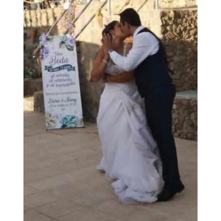 Banner una boda se vive 3 veces