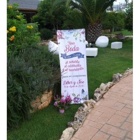 cartel bienvenida boda