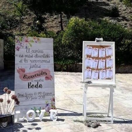 Cartel bienvenida barato personalizado