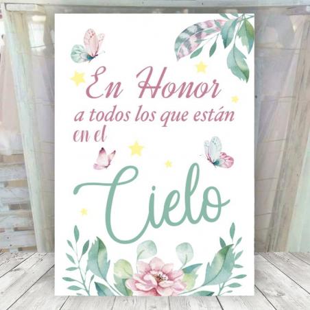 Cartel Mariposas Cielo