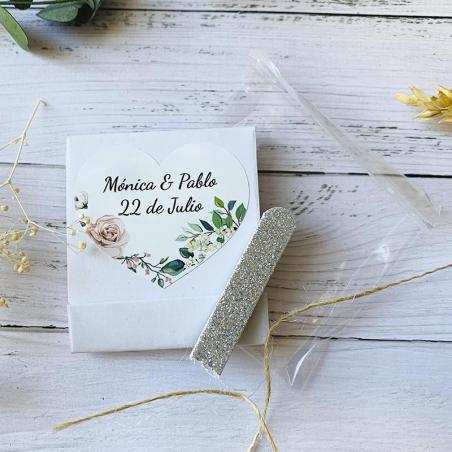 Estuche de Limas para Bodas personalizado