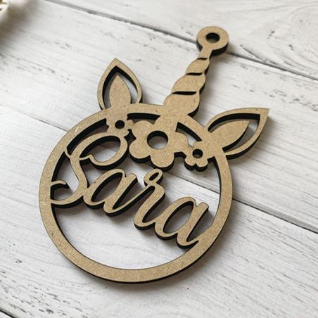Bola de Unicornio Personalizada en Madera