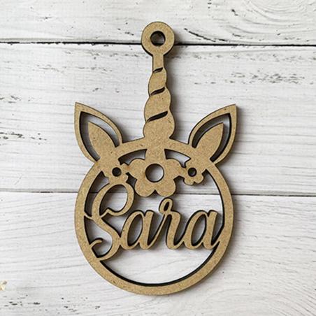 Bola de Unicornio Personalizada en Madera