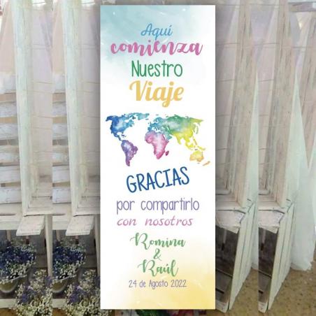 Cartel Bienvenida Travel