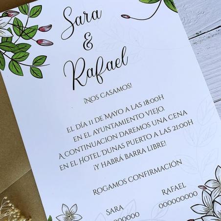 Invitación Boda Jazmín