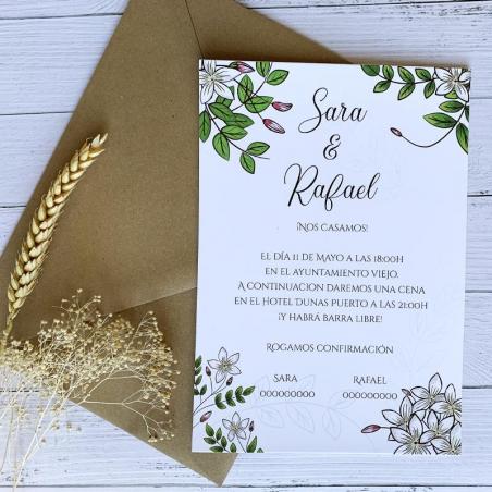 Invitación Boda Jazmín