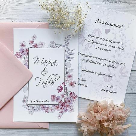 Invitación Boda Flor de Cerezo