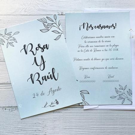 Invitación Boda Cielo Estrellas
