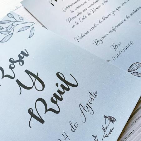 Invitación Boda Cielo Estrellas