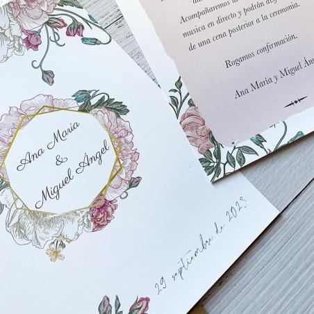 Invitación Floral Vintage