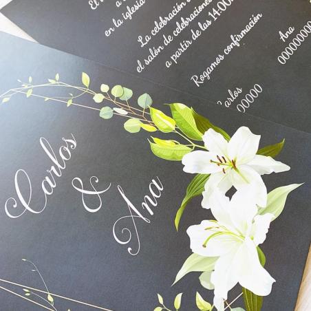 Invitación Boda Lirio