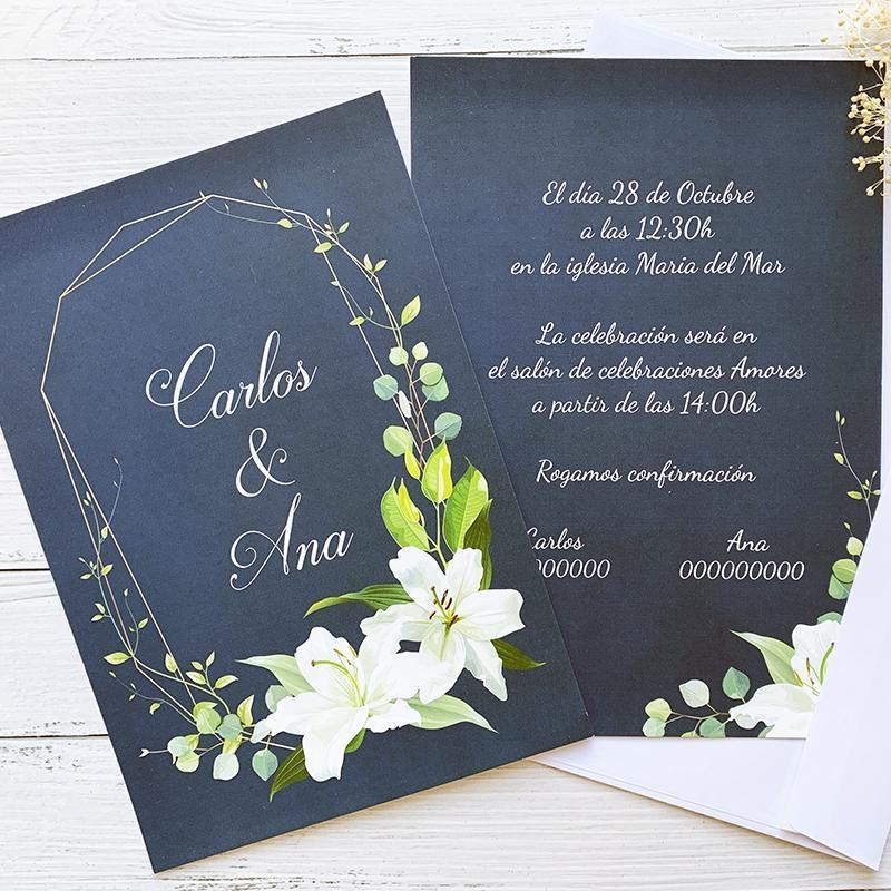 Invitación Boda Lirio Invitación Boda Lirio