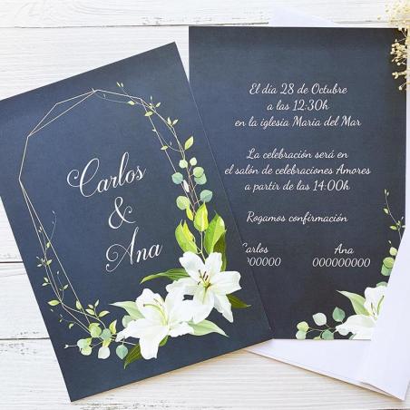 Invitación Boda Lirio