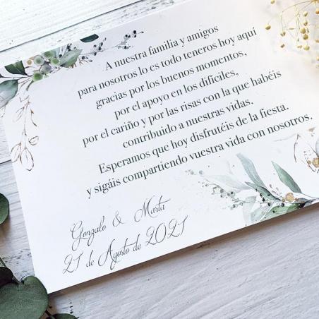 Tarjeta de agradecimiento Elegante Oro