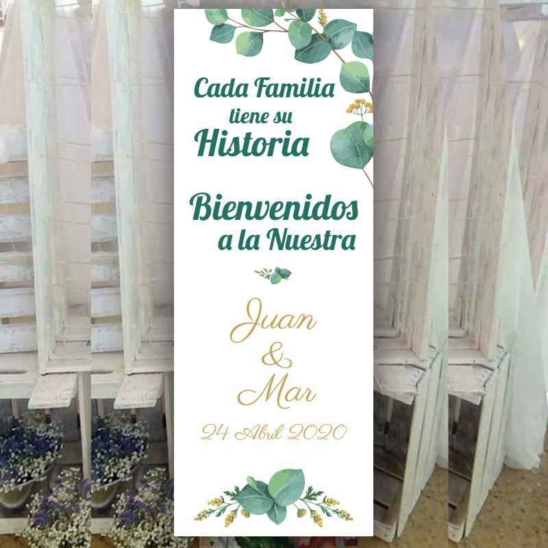 Banner para Boda Eucalipto