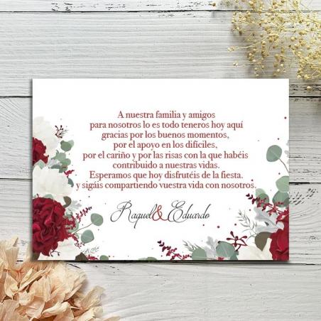 Tarjeta Rosas Rojas