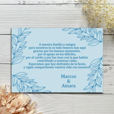 Tarjeta Agradecimiento Inspiración