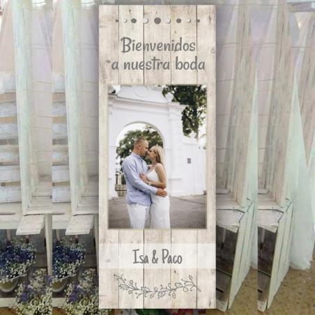 Cartel Bienvenida Vintage con Foto