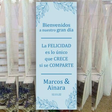 Cartel Bienvenida Inspiración Azul