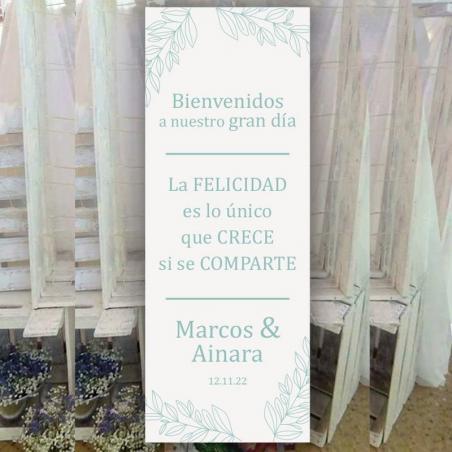 Cartel Bienvenida Inspiración Verde