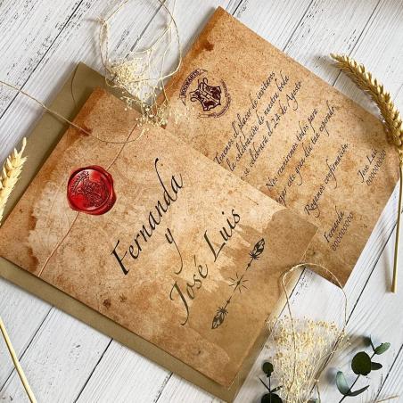 Invitación Carta Harry Potter